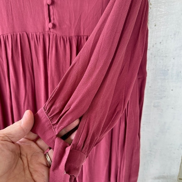 THE NINES, BY HATCH, NWT, MATERNITY TOP. IN DUSTY ROSE. SIZE M - Picture 3 of 9